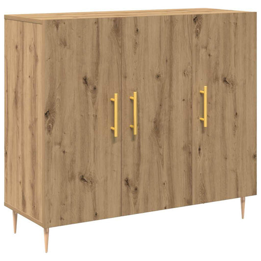 vidaXL Sideboard Artisan Oak 90 x 34 x 80 cm Engineered Wood 2