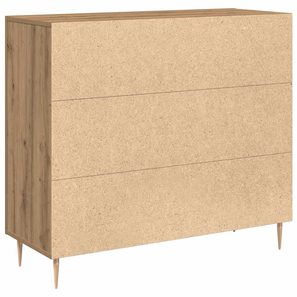 vidaXL Sideboard Artisan Oak 90 x 34 x 80 cm Engineered Wood 5