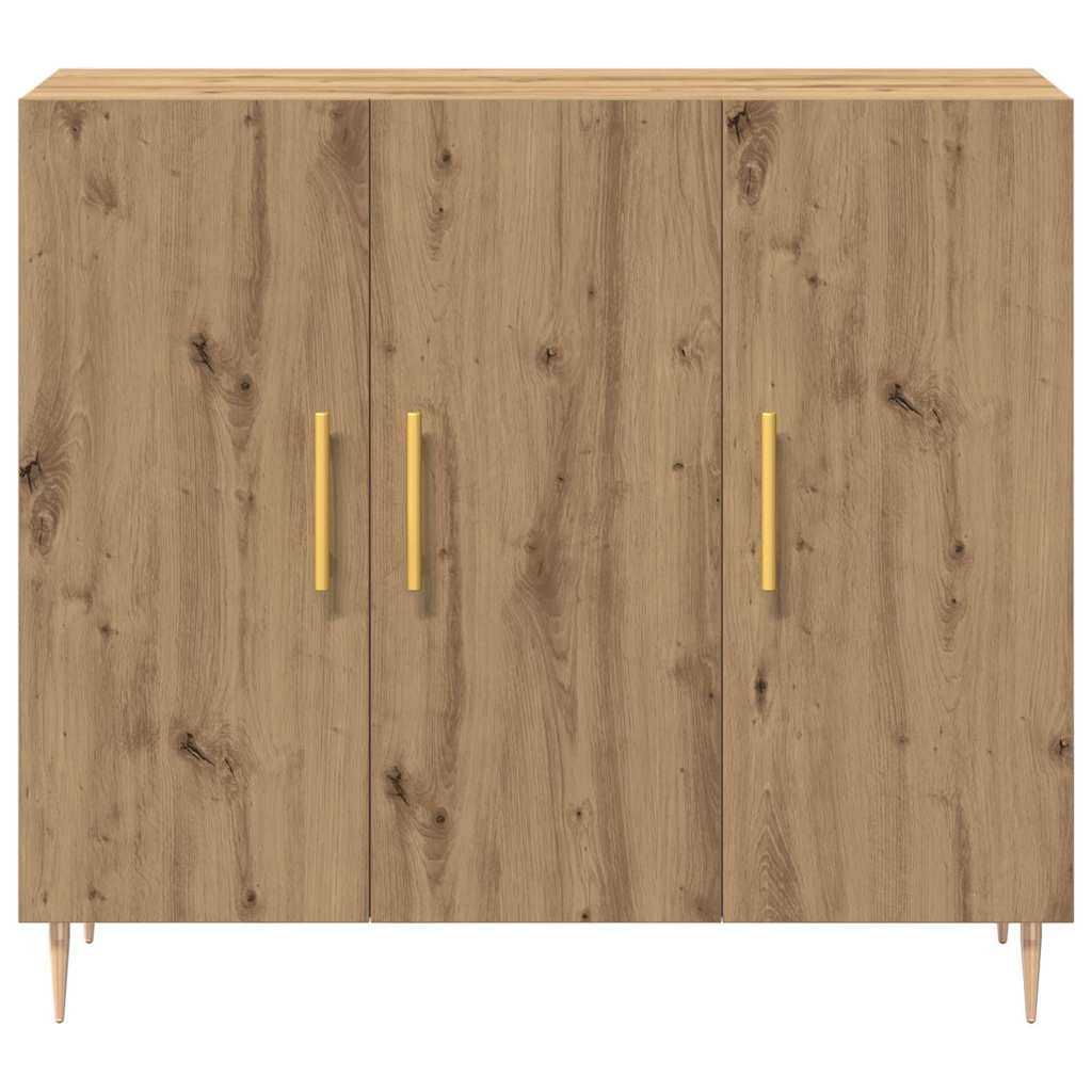 vidaXL Sideboard Artisan Oak 90 x 34 x 80 cm Engineered Wood 6