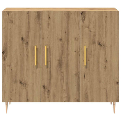 vidaXL Sideboard Artisan Oak 90 x 34 x 80 cm Engineered Wood 6