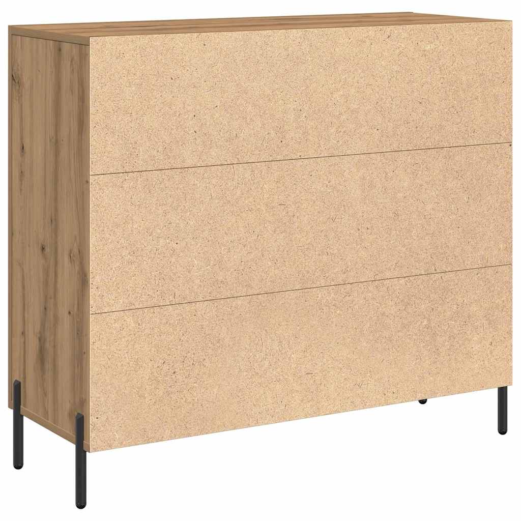 vidaXL Sideboard Artisan Oak 90 x 34 x 80 cm Engineered Wood 5