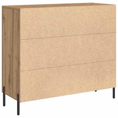 vidaXL Sideboard Artisan Oak 90 x 34 x 80 cm Engineered Wood 5