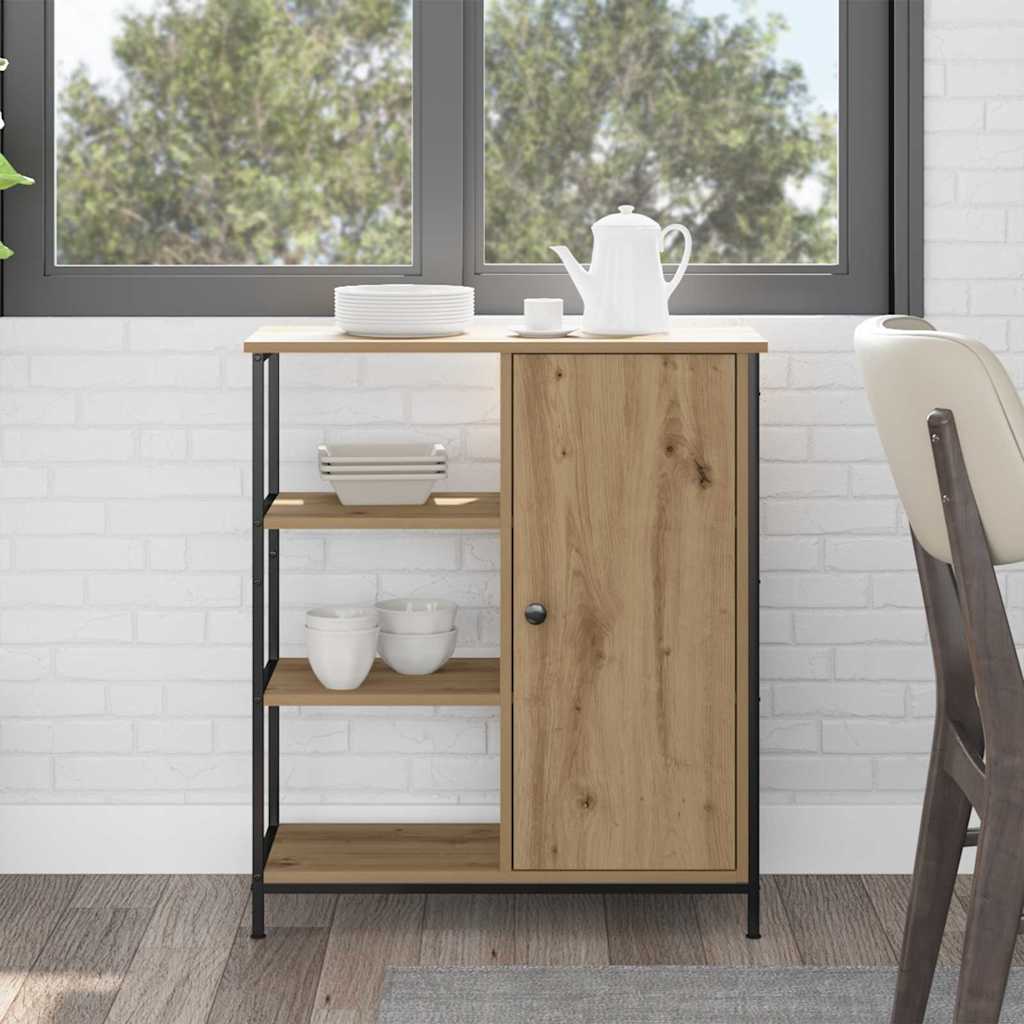 vidaXL Sideboard Artisan Oak 70 x 30 x 80 cm 1