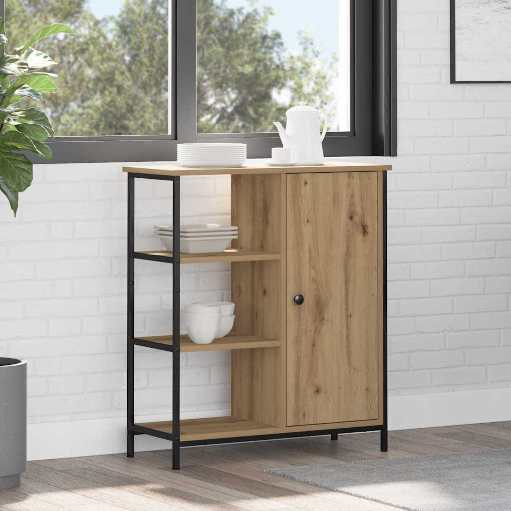 vidaXL Sideboard Artisan Oak 70 x 30 x 80 cm 3