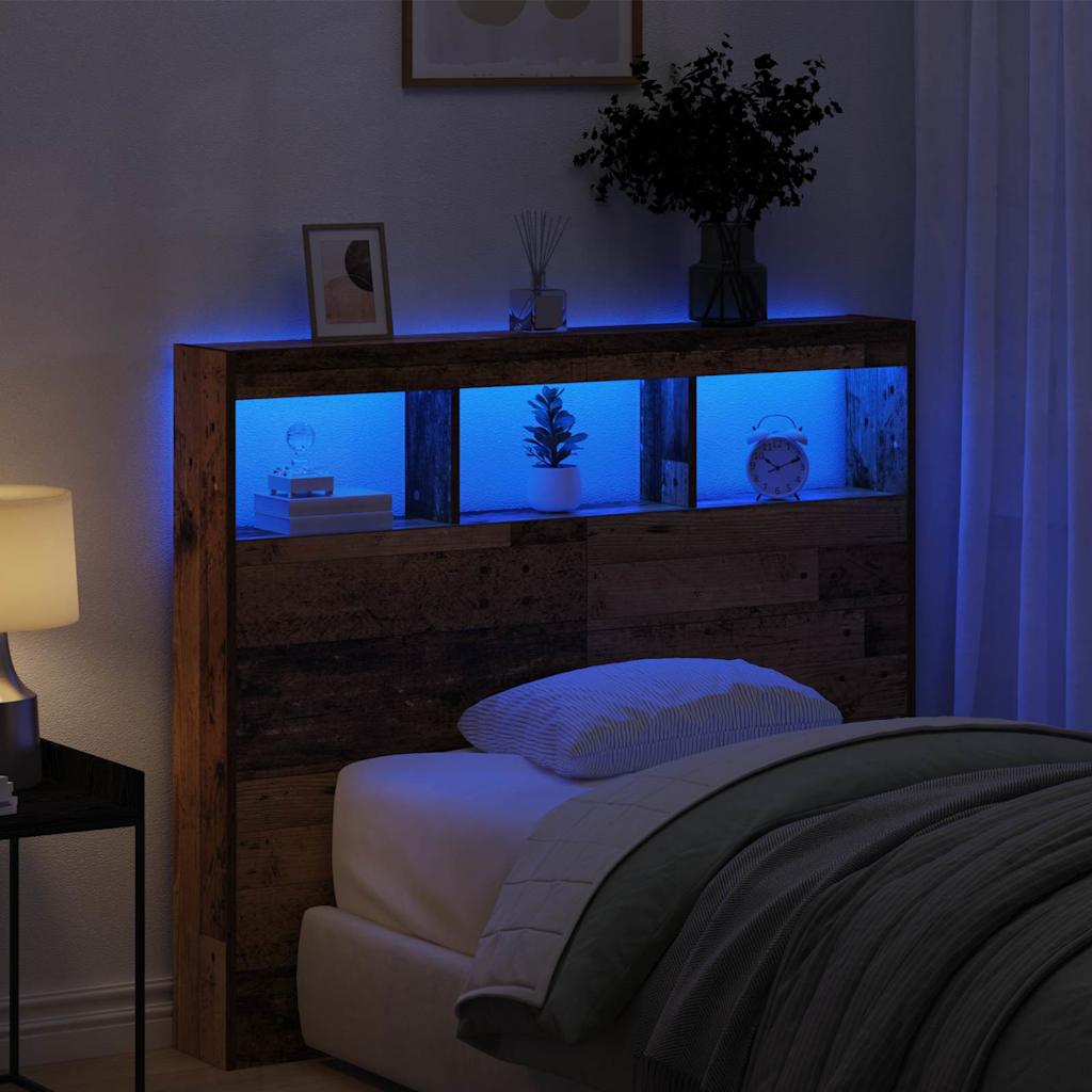 vidaXL Headboard Old Wood Engineered Wood 4