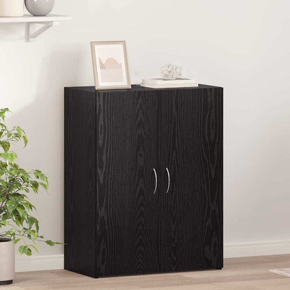 vidaXL Office Cabinet Black Oak 70 x 32 x 77.5 cm Engineered Wood 1