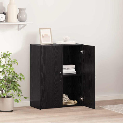 vidaXL Office Cabinet Black Oak 70 x 32 x 77.5 cm Engineered Wood 4