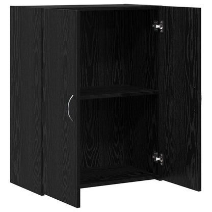 vidaXL Office Cabinet Black Oak 70 x 32 x 77.5 cm Engineered Wood 5