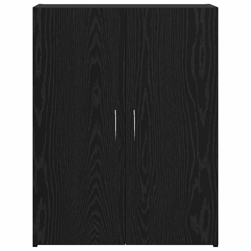 vidaXL Office Cabinet Black Oak 70 x 32 x 77.5 cm Engineered Wood 6
