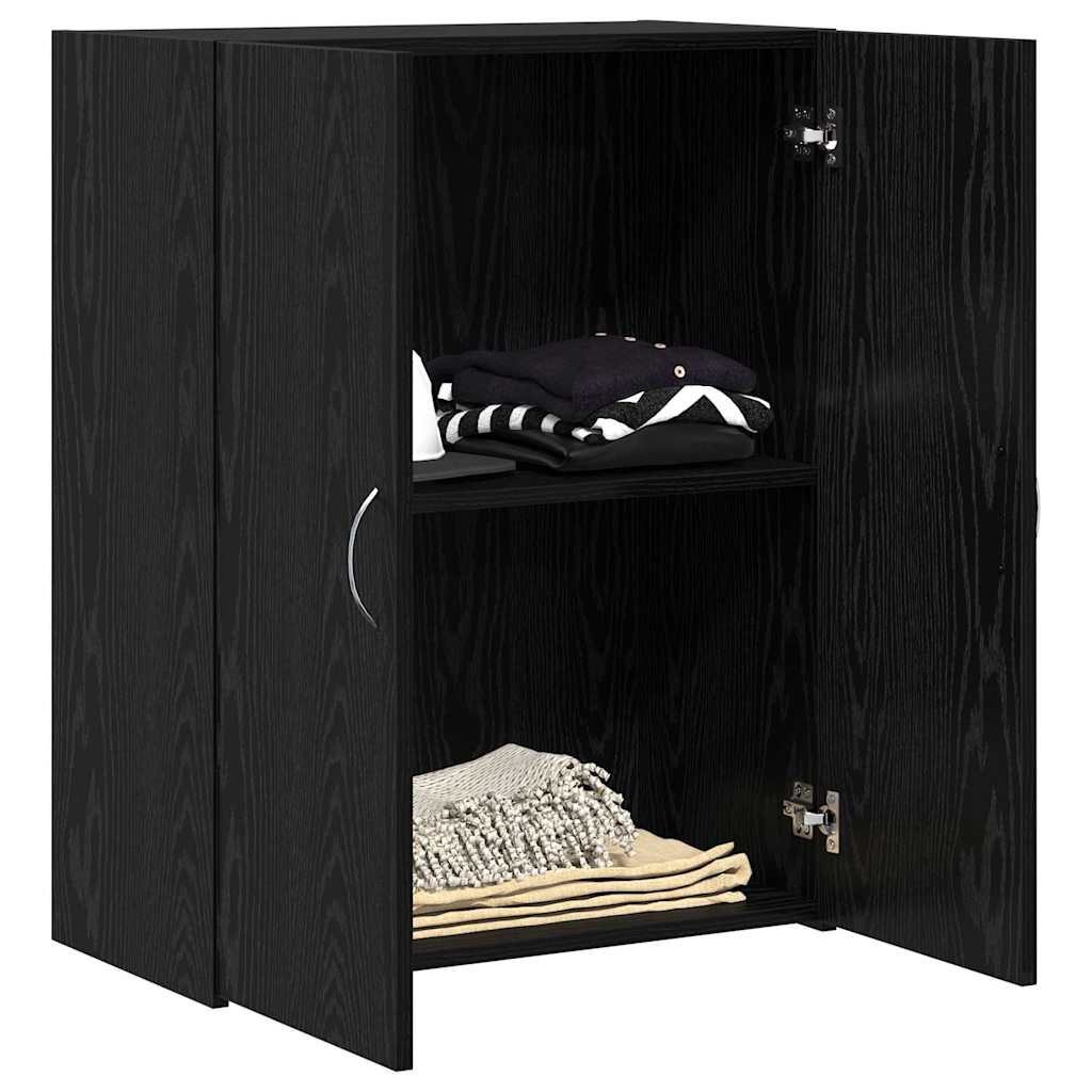 vidaXL Office Cabinet Black Oak 70 x 32 x 77.5 cm Engineered Wood 3