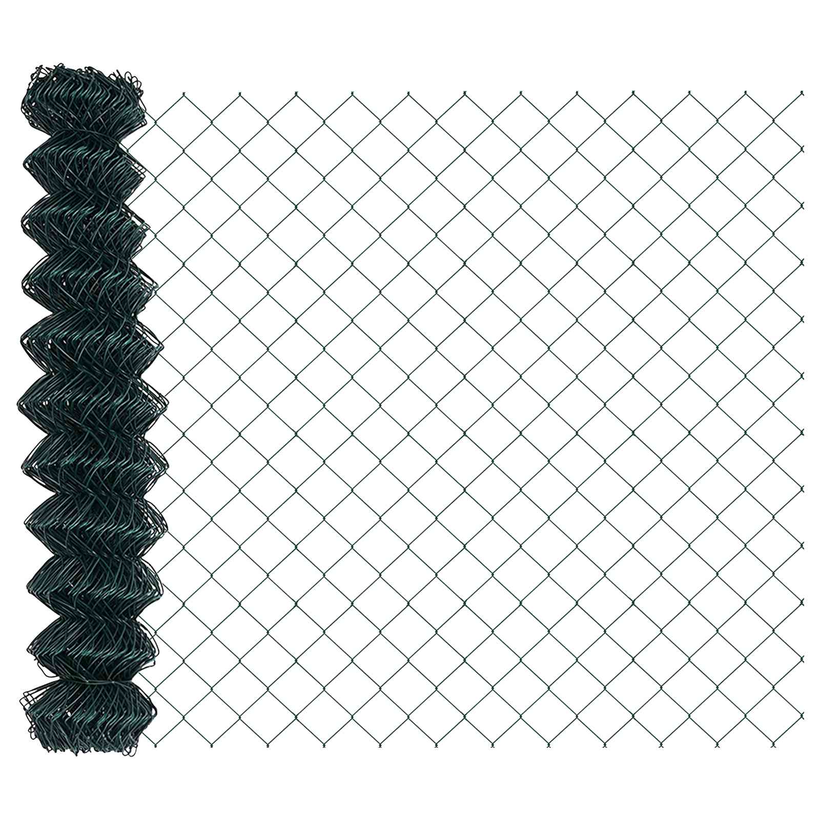 vidaXL Chain Link Fence 10 x 1.4 m Steel Green 2