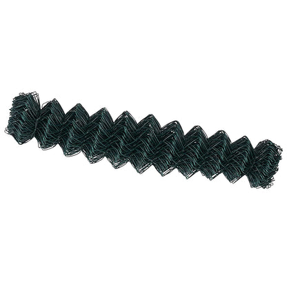 vidaXL Chain Link Fence 10 x 1.4 m Steel Green 5