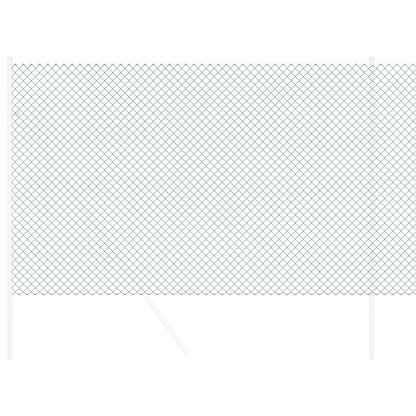 vidaXL Chain Link Fence 10 x 1.5 m Steel Green 3
