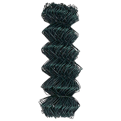 vidaXL Chain Link Fence 25 x 0.8 m Steel Green 6