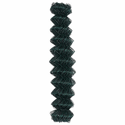 vidaXL Chain Link Fence 25 x 1 m Steel Green 6
