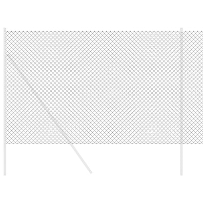 vidaXL Chain Link Fence 10 x 1.5 m Steel Grey 3