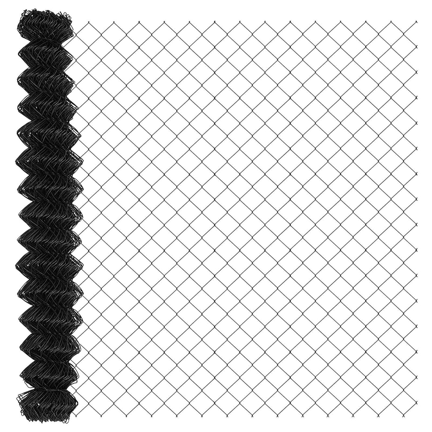 vidaXL Chain Link Fence 10 x 1.5 m Steel Grey 2