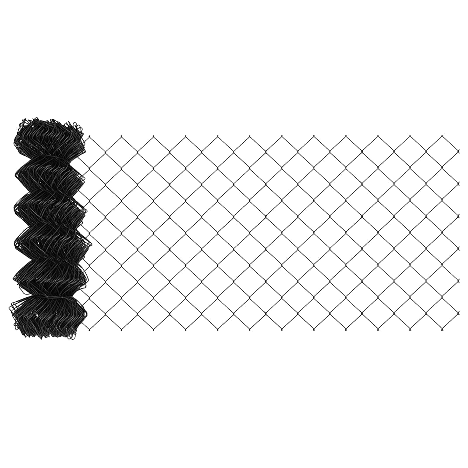 vidaXL Chain Link Fence 25 x 0.8 m Steel Grey 2