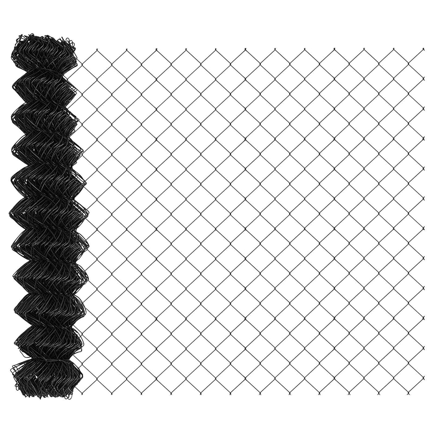 vidaXL Chain Link Fence 25 x 1 m Steel Grey 2