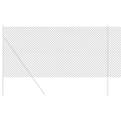 vidaXL Chain Link Fence 25 x 1 m Steel Grey 3
