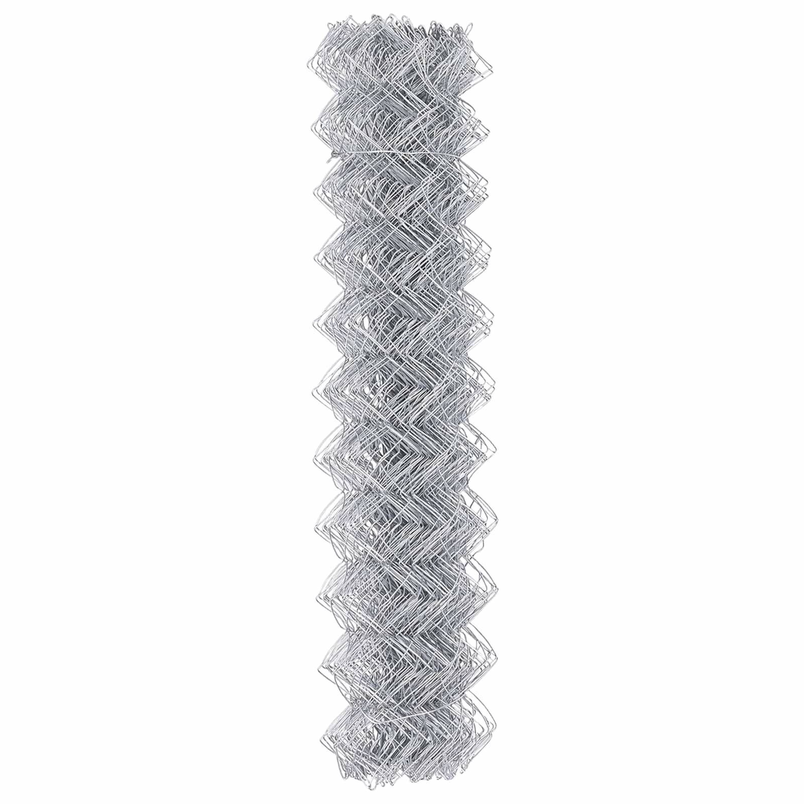 vidaXL Chain Link Fence 10 x 1.2 m Galvanised steel Silver 6
