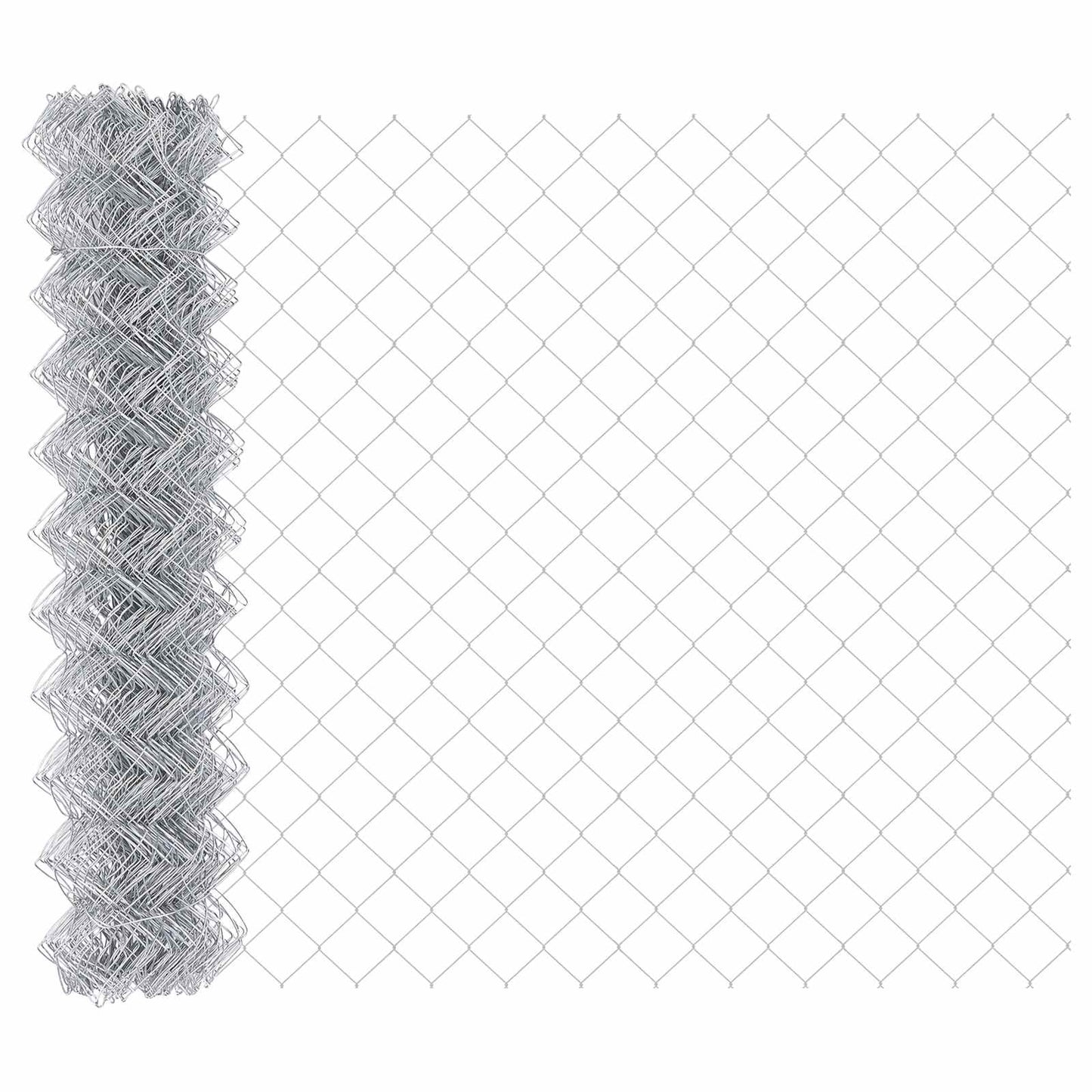 vidaXL Chain Link Fence 10 x 1.4 m Galvanised steel Silver 2