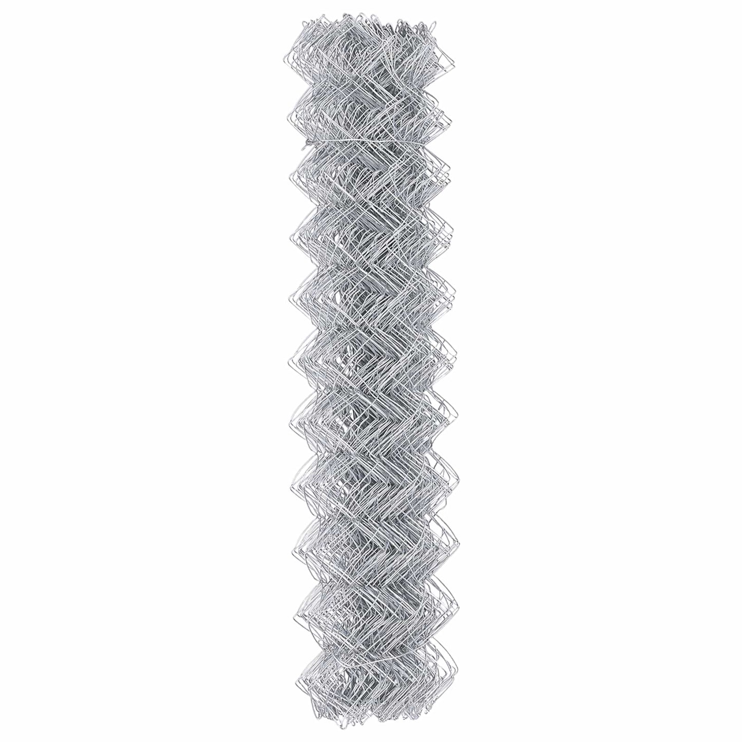 vidaXL Chain Link Fence 10 x 1.4 m Galvanised steel Silver 6