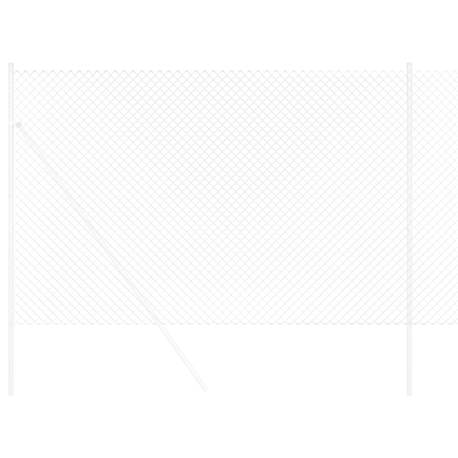 vidaXL Chain Link Fence 10 x 1.5 m Galvanised steel Silver 3
