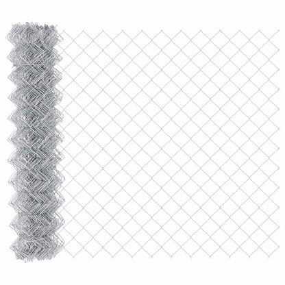 vidaXL Chain Link Fence 10 x 1.4 m Galvanised steel Silver 2