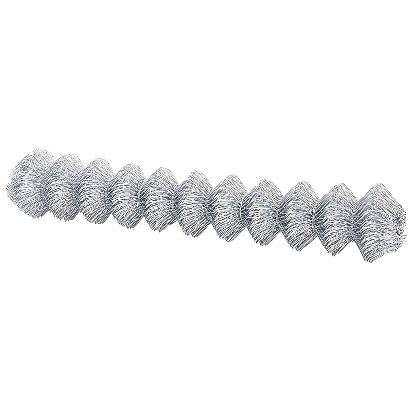 vidaXL Chain Link Fence 10 x 1.5 m Galvanised steel Silver 5