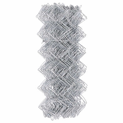vidaXL Chain Link Fence 25 x 0.8 m Galvanised steel Silver 6