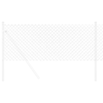 vidaXL Chain Link Fence 25 x 0.8 m Galvanised steel Silver 3