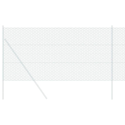 vidaXL Hexagon Fence 1.4 x 50 m PVC Green 3