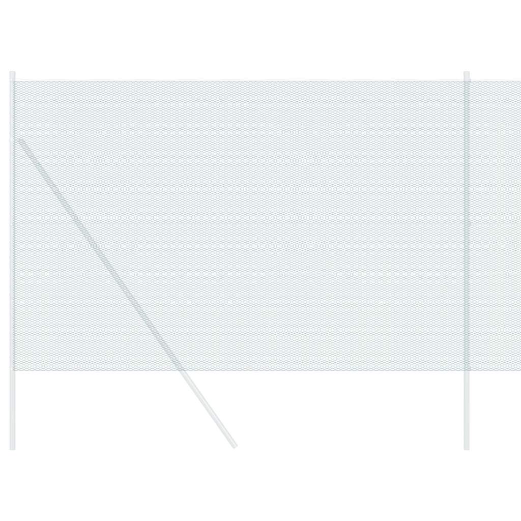 vidaXL Hexagon Fence 1.5 x 50 m PVC Green 3