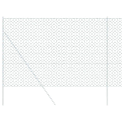 vidaXL Hexagon Fence 1.6 x 50 m PVC Green 3