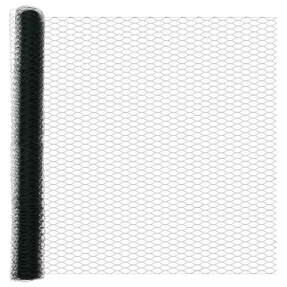 vidaXL Hexagon Fence 1.6 x 50 m PVC Green 5