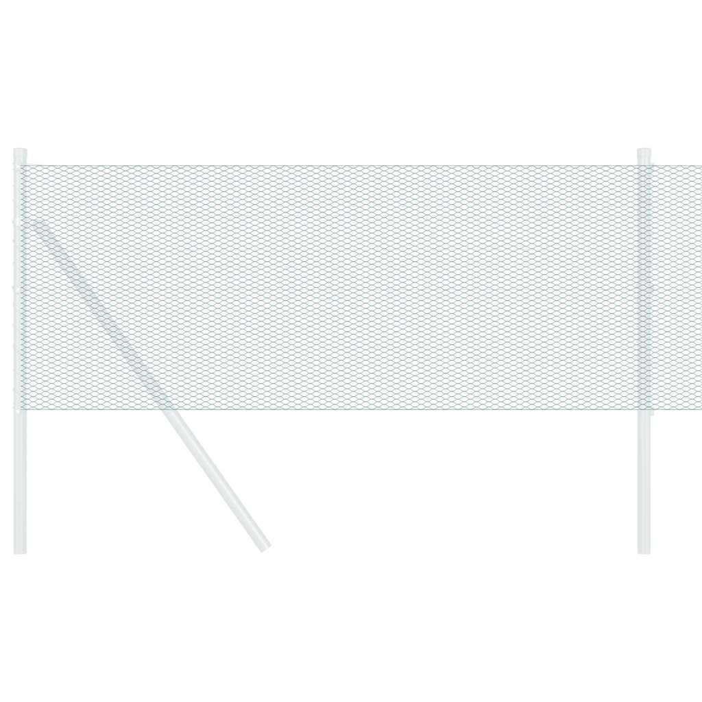 vidaXL Hexagon Fence 0.8 x 100 m PVC Green 3