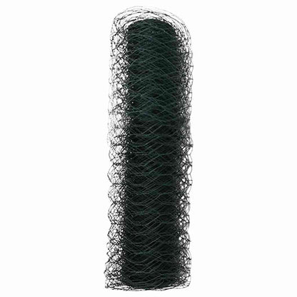 vidaXL Hexagon Fence 0.8 x 100 m PVC Green 6