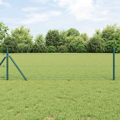 vidaXL Hexagon Fence 1 x 100 m PVC Green 1