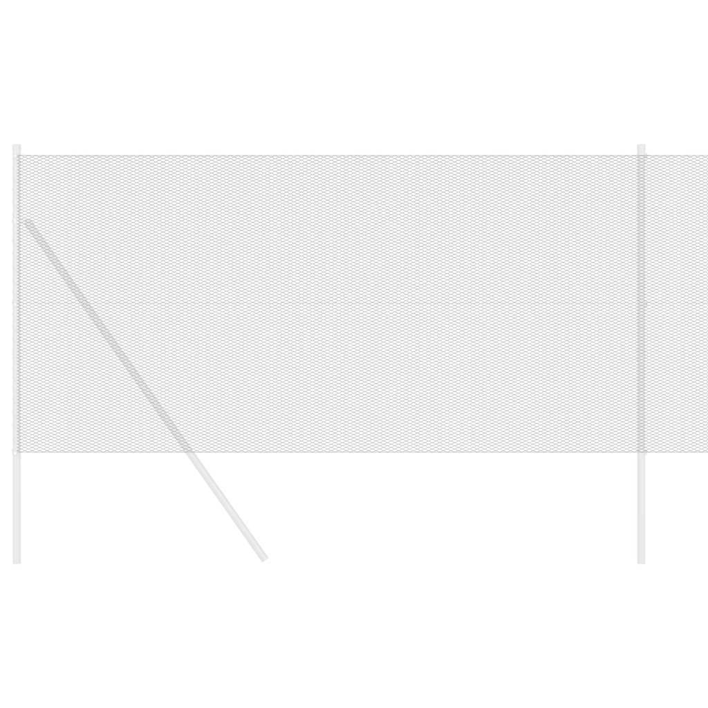 vidaXL Hexagon Fence 1.4 x 50 m PVC Grey 3