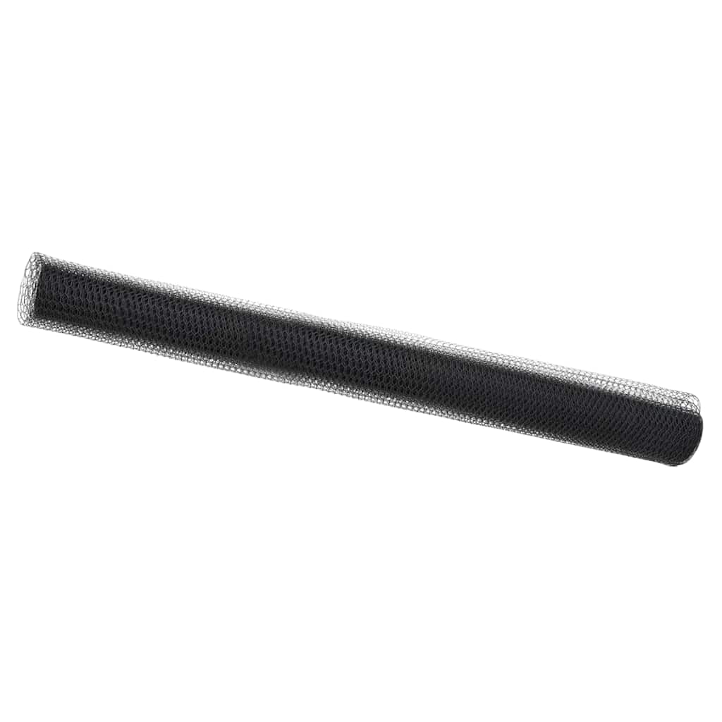 vidaXL Hexagon Fence 1.6 x 50 m PVC Grey 2