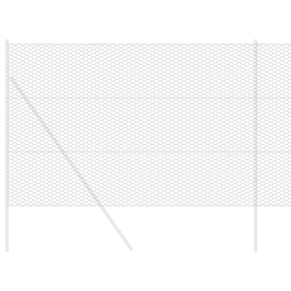 vidaXL Hexagon Fence 1.6 x 50 m PVC Grey 3