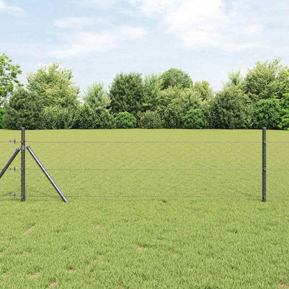 vidaXL Hexagon Fence 1.6 x 50 m PVC Grey 1