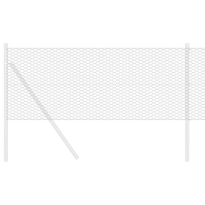 vidaXL Hexagon Fence 0.6 x 100 m PVC Grey 3