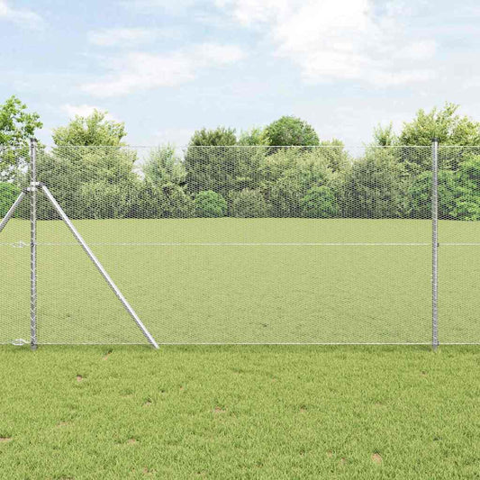 Fence Silver Galvanised steel