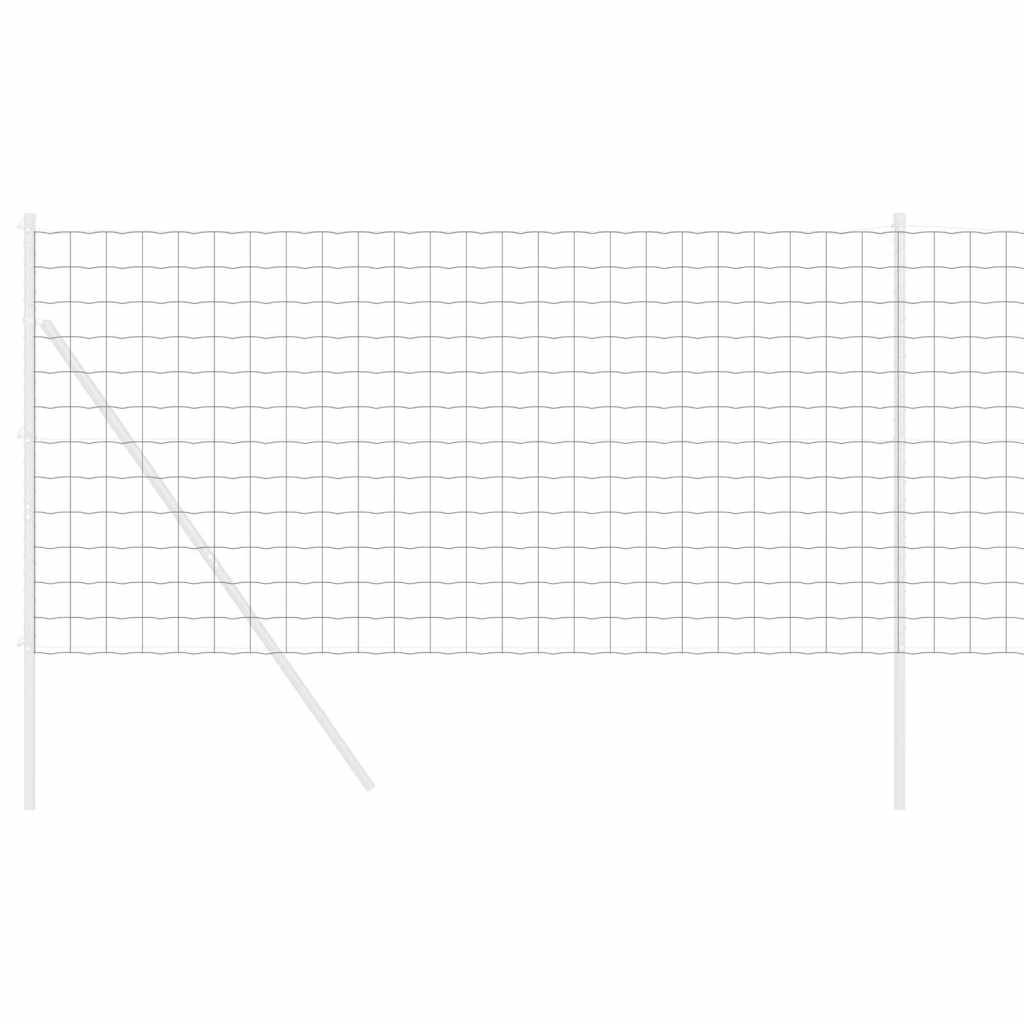vidaXL Hexagon Fence 1.2 x 50 m Galvanised steel Silver 3