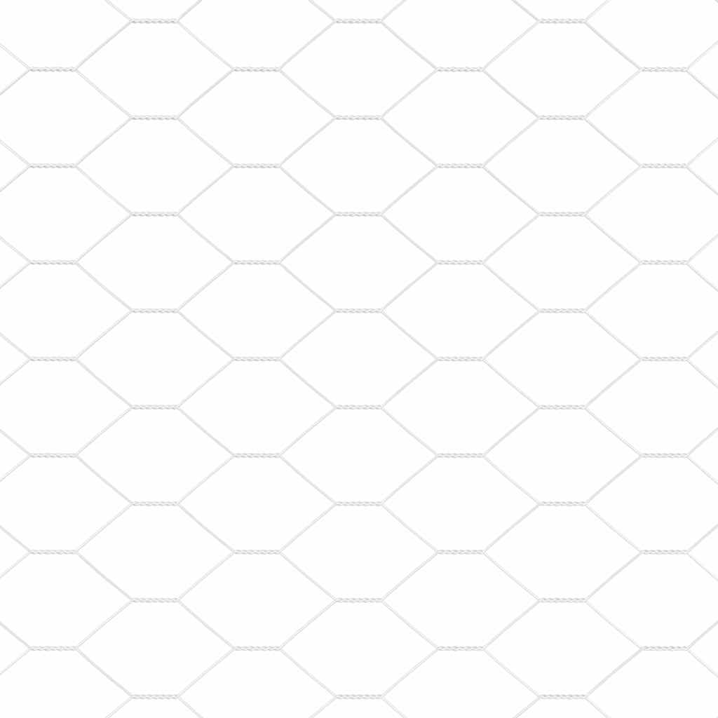 vidaXL Hexagon Fence 1.4 x 50 m Galvanised steel Silver 6