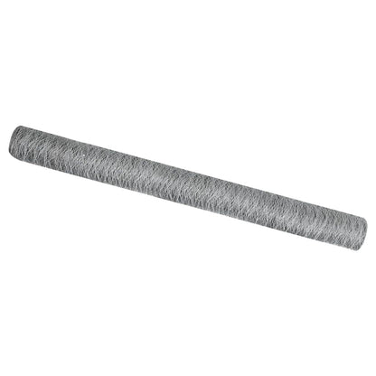 vidaXL Hexagon Fence 1.6 x 50 m Galvanised steel Silver 2