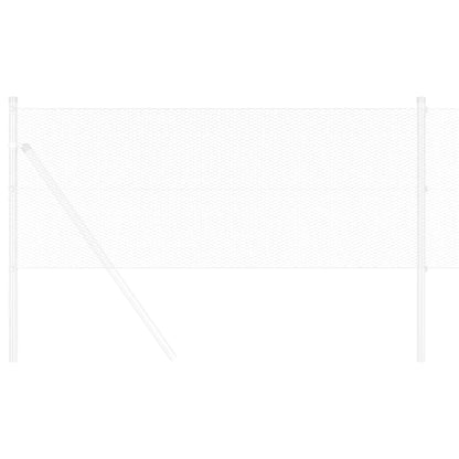 vidaXL Hexagon Fence 0.8 x 100 m Galvanised steel Silver 3