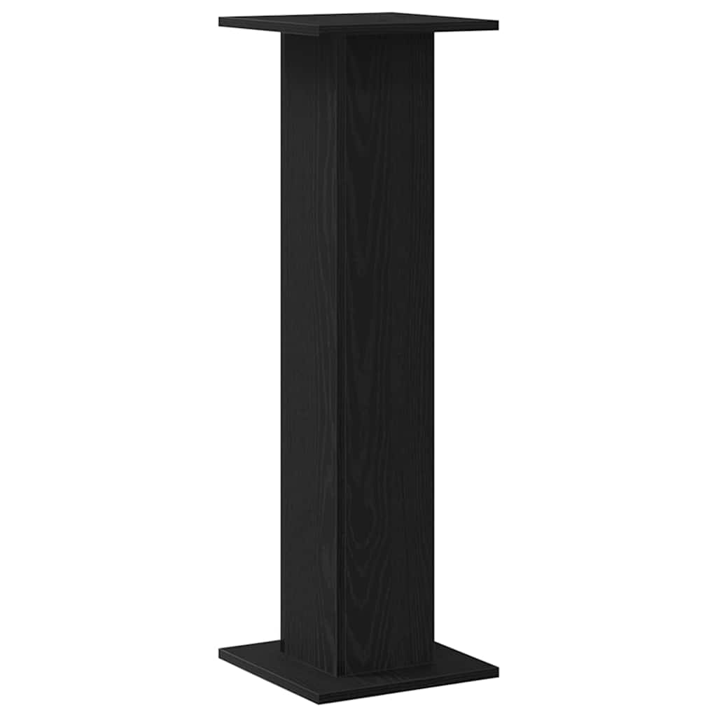 vidaXL Plant Stand 2 pcs Black Oak 30 x 30 x 95 cm Engineered wood 5